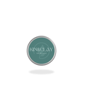 Closed aluminum tin of Kin & Clay Coconut Lip Balm with teal branded label
